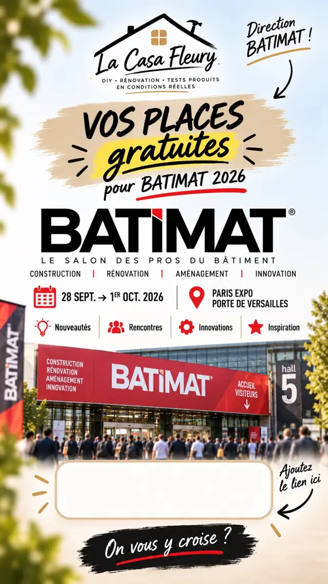 Invitation La Casa Fleury pour BATIMAT 2026, du 28 septembre au 1er octobre à Paris Expo Porte de Versailles